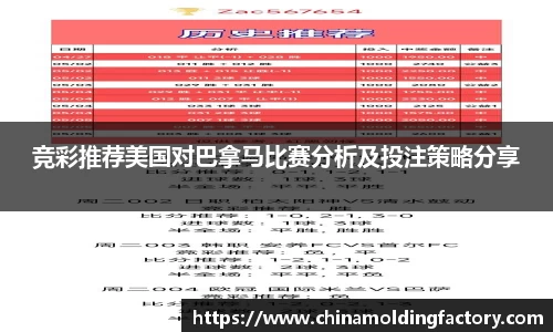 竞彩推荐美国对巴拿马比赛分析及投注策略分享